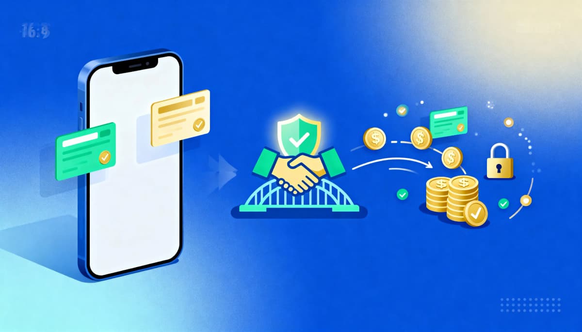 Cpayが取引を仲介し、安全な投資環境を確保します。